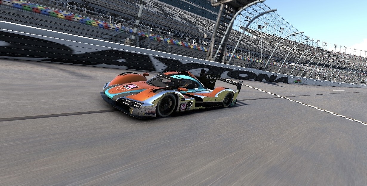 #64 on the Daytona banking