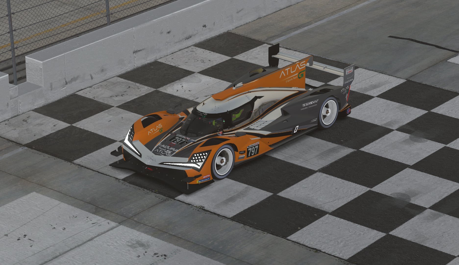 #797 on pit lane at Sebring
